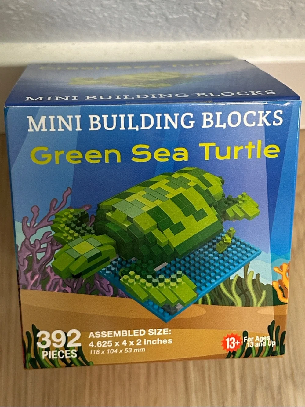 Mini Building Blocks Green Sea Turtle Toy Green Mini Building Blocks Sea Turtle